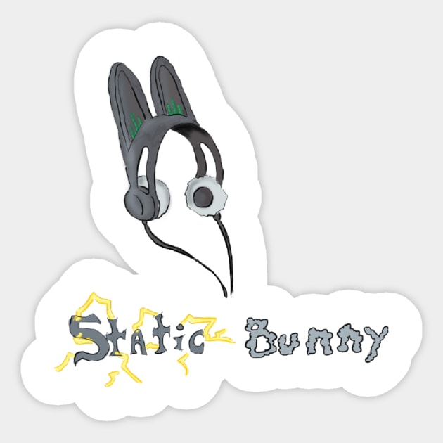 Static Bunny Sticker by Make_them_rawr